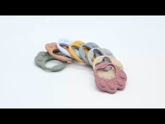Eco-vriendelijke berenpootjes Silicone baby tanden speelgoed voor kalmerend tandvlees