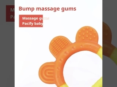 Kalmerend kauwbare siliconen baby tandjes Baby fles BPA vrij